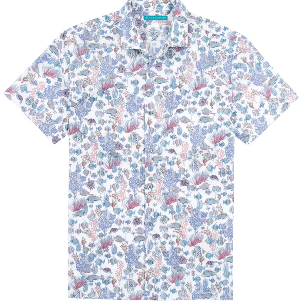 Aquaculture Tori Richard Button Down Brand New Lrg